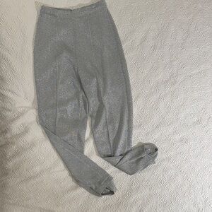 Sparkling Vintage Silver Stirrup Pants